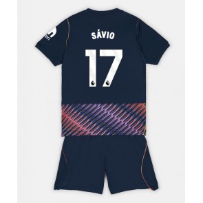 Tottenham Hotspur Savio #17 Bortaställ Barn 2026-27 Kortärmad (+ Korta byxor)